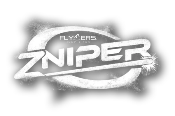 Logotipo de la atracción Zniper en Flyers Jump and Fun.