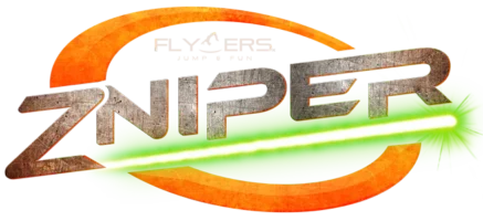 Logotipo de la atracción Zniper en Flyers Jump and Fun.