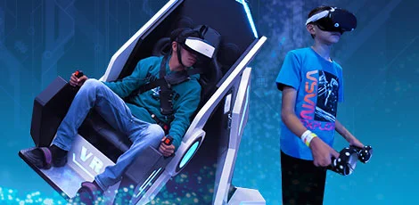 Juegos de Realidad Virtual en Flyers Jump and Fun en Ensenada.